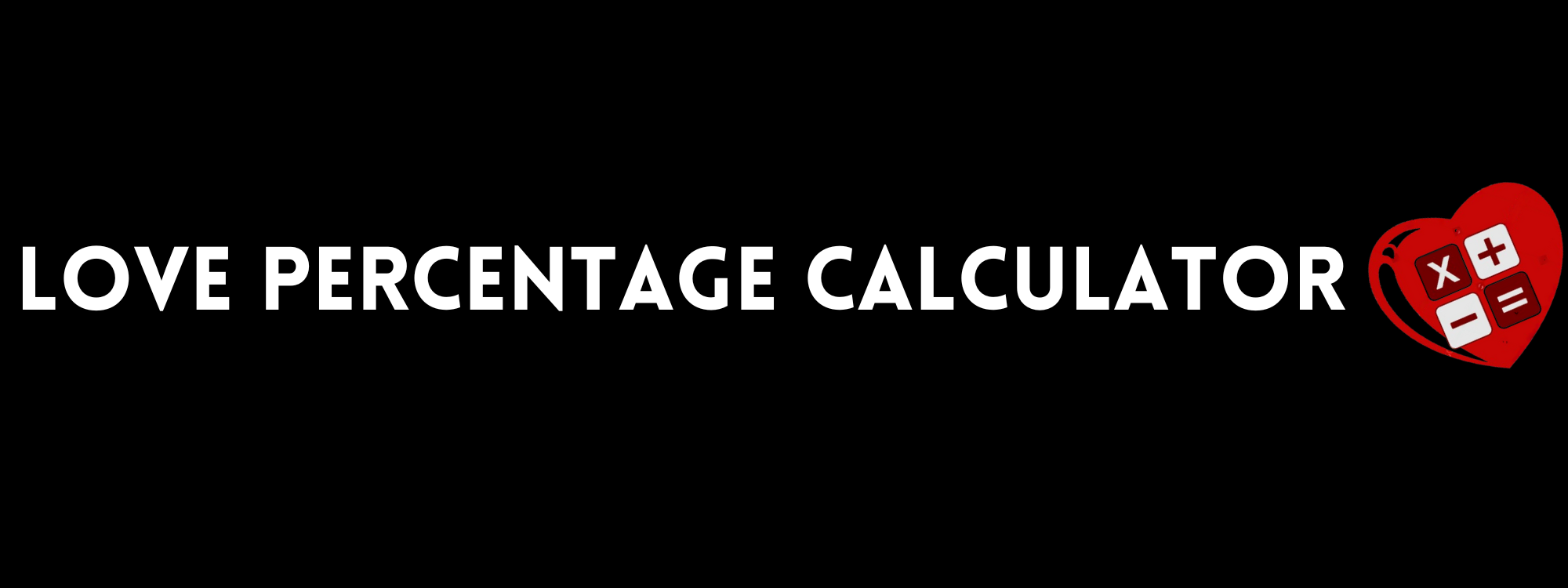 Love percentage calculator website logo